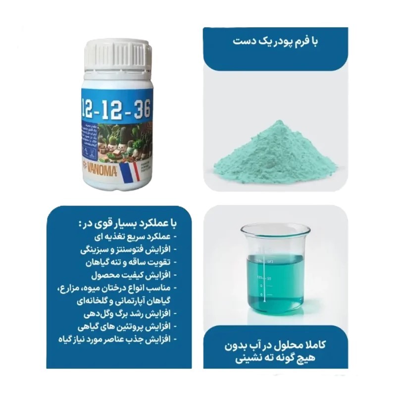 کود 36 12 12 وانوما گیاهان آپارتمانی
