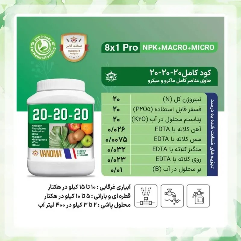 کود ۲۰ ۲۰ ۲۰ وانوما